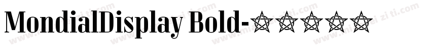 MondialDisplay Bold字体转换